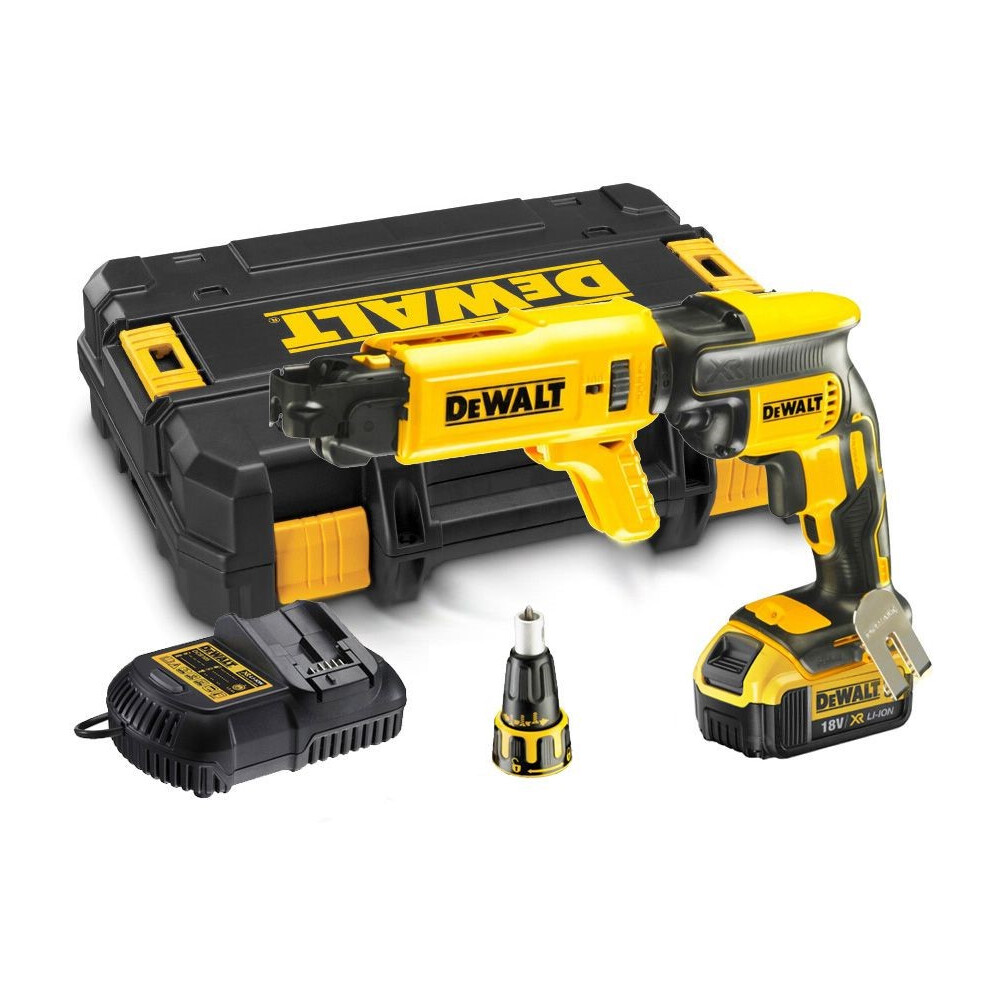Dewalt DCF620M1K 18v XR Li-Ion Brushless Collated Drywall Screwgun Autofeed
