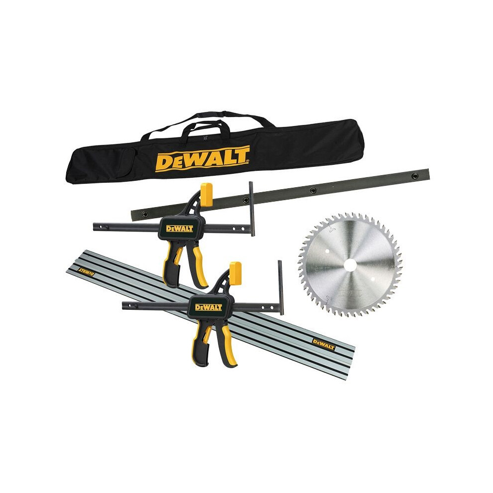 Dewalt DWS520KR Plunge Saw Kit 2x Guide Rail + Blade + Bag + Clamps + Connectors