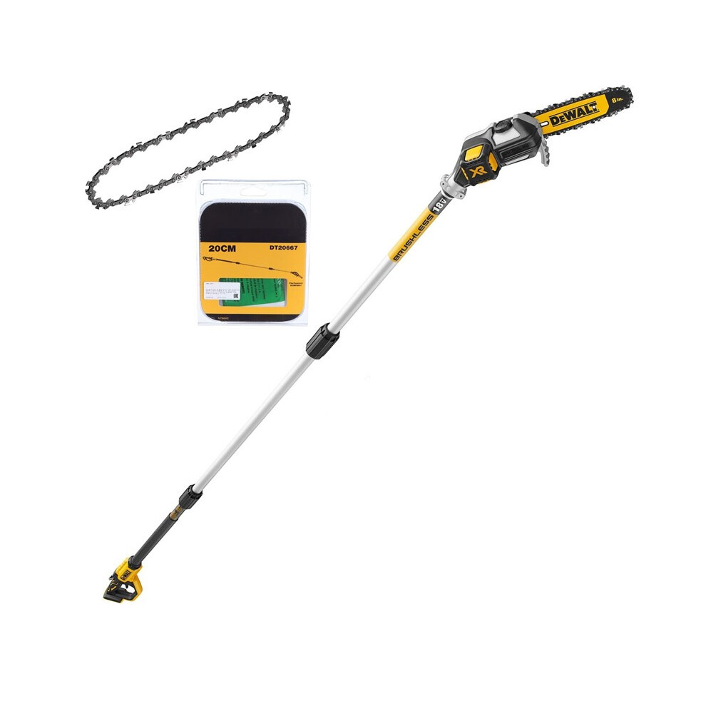 Dewalt DCMPS567N 18v XR Brushless Pole Saw Chainsaw Pruner Split Shaft + Chain