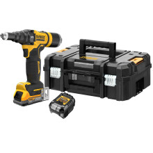 Dewalt DCF403E1T  XR 3/16in Brushless Riveter + Tstak 1 x POWERSTACK Battery