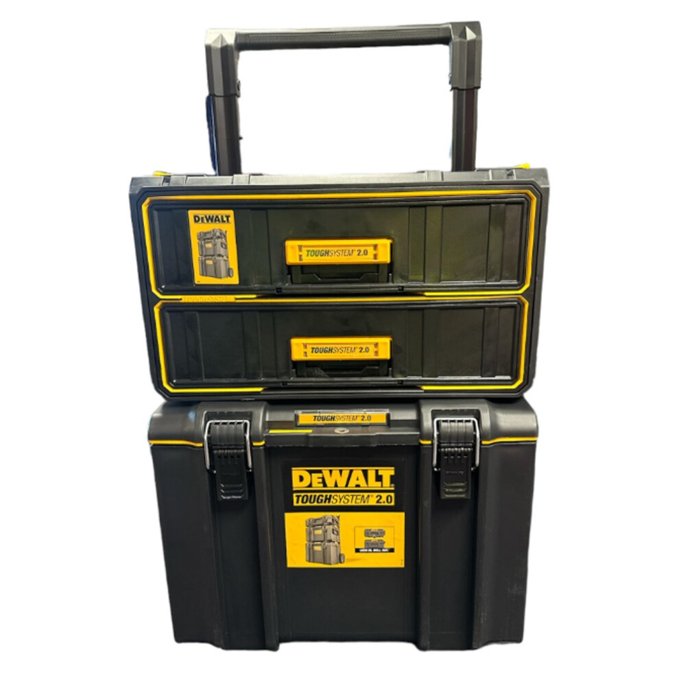 Dewalt Toughsystem Rolling Mobile Storage Box Trolley + 2 Deep Drawer Unit