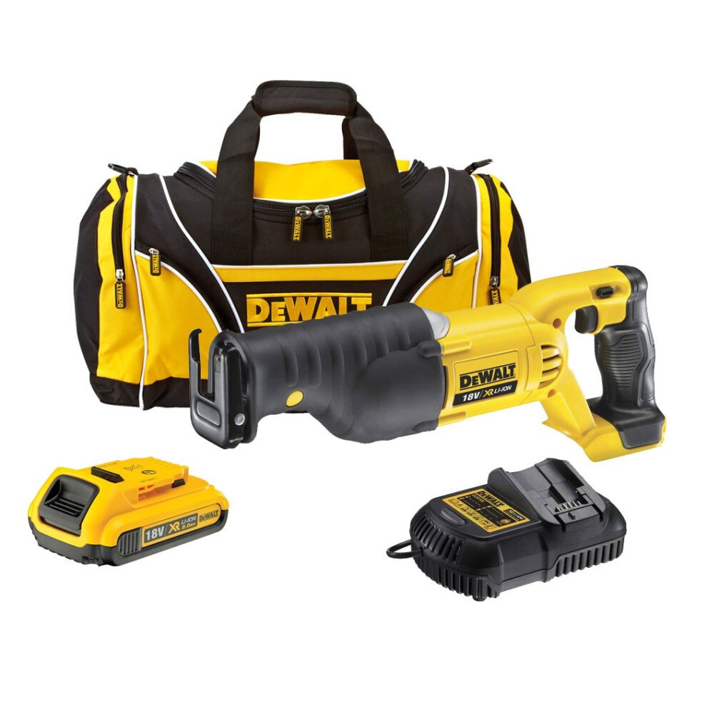 Dewalt DCS380D1 18v XR Reciprocating Sabre Saw Li-ion + 1 x 2.0ah, Charger + Bag