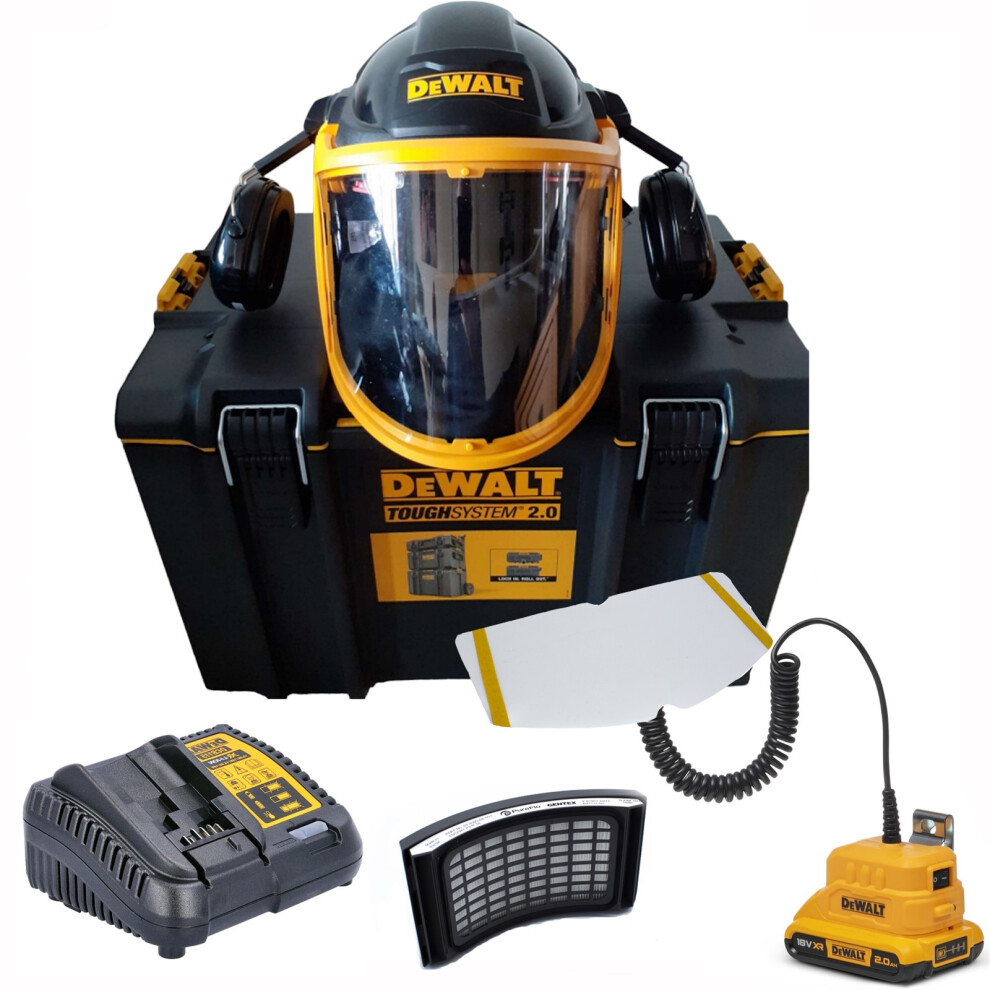 Dewalt DXPGH2SB21 Powered Air Purifying Respirator with Hard Hat / P3 Filter