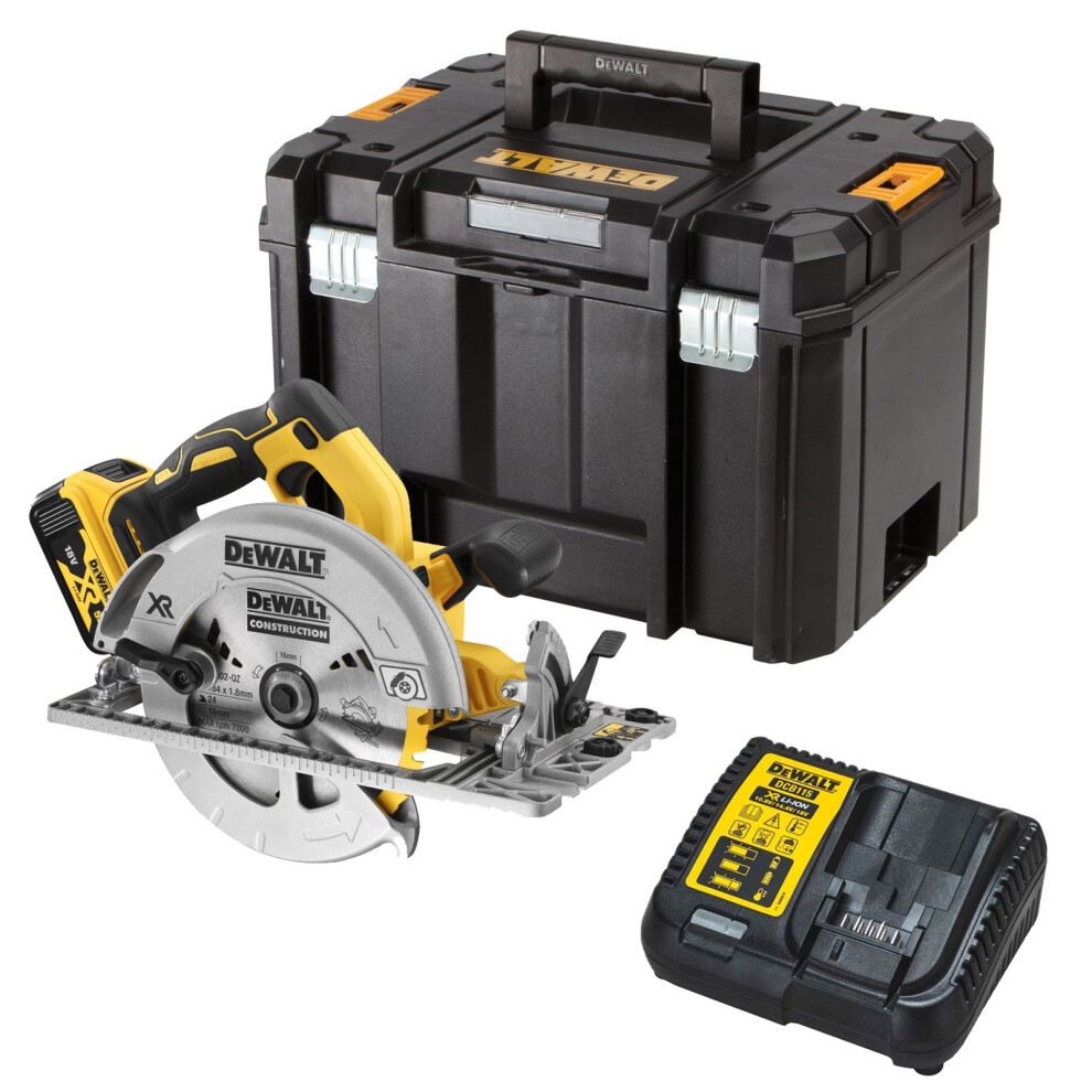 Dewalt DCS572P1 18v XR Brushless 184mm Circular Saw Guide Rail Base - 1 x5.0ah