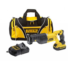 Dewalt DCS380M1 18v XR Reciprocating Sabre Saw + 1 x 4.0ah Battery Charger + Bag