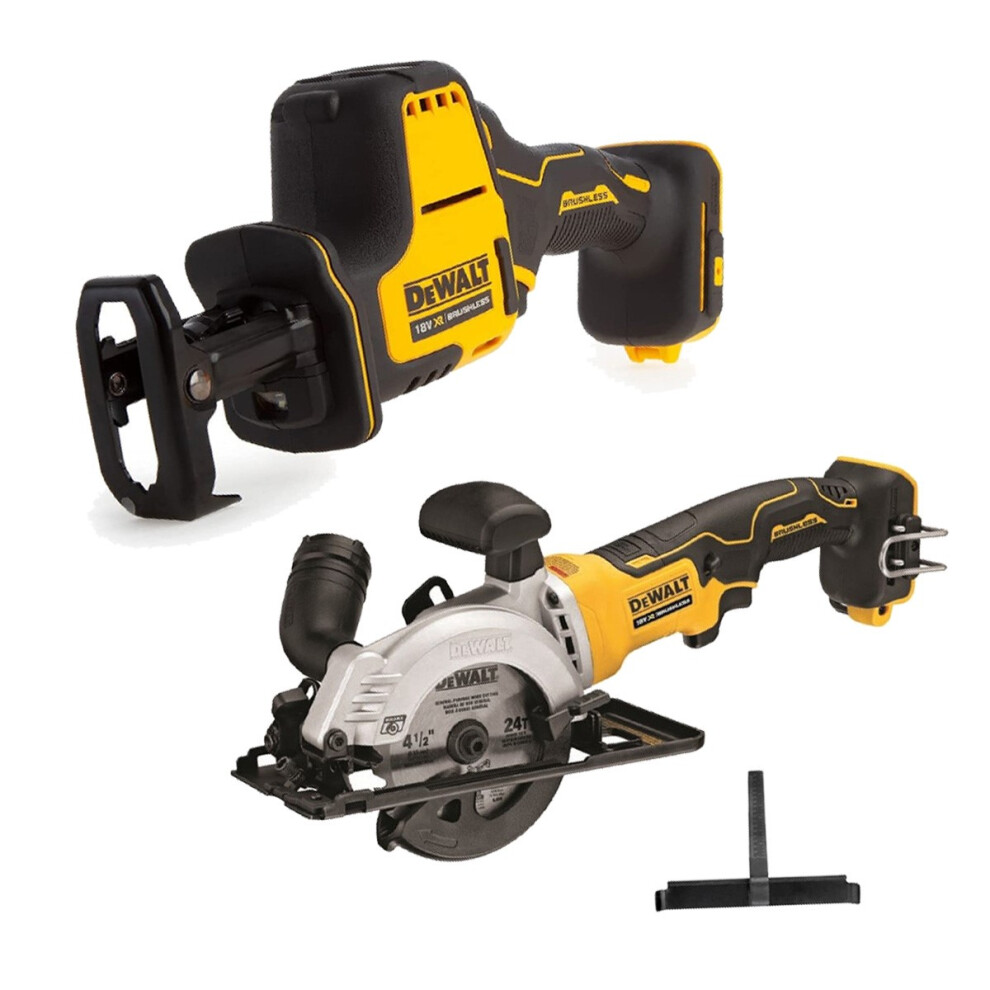 Dewalt DCS369N 18v XR Compact Brushless Reciprocating Saw & DCS571N Circular Saw