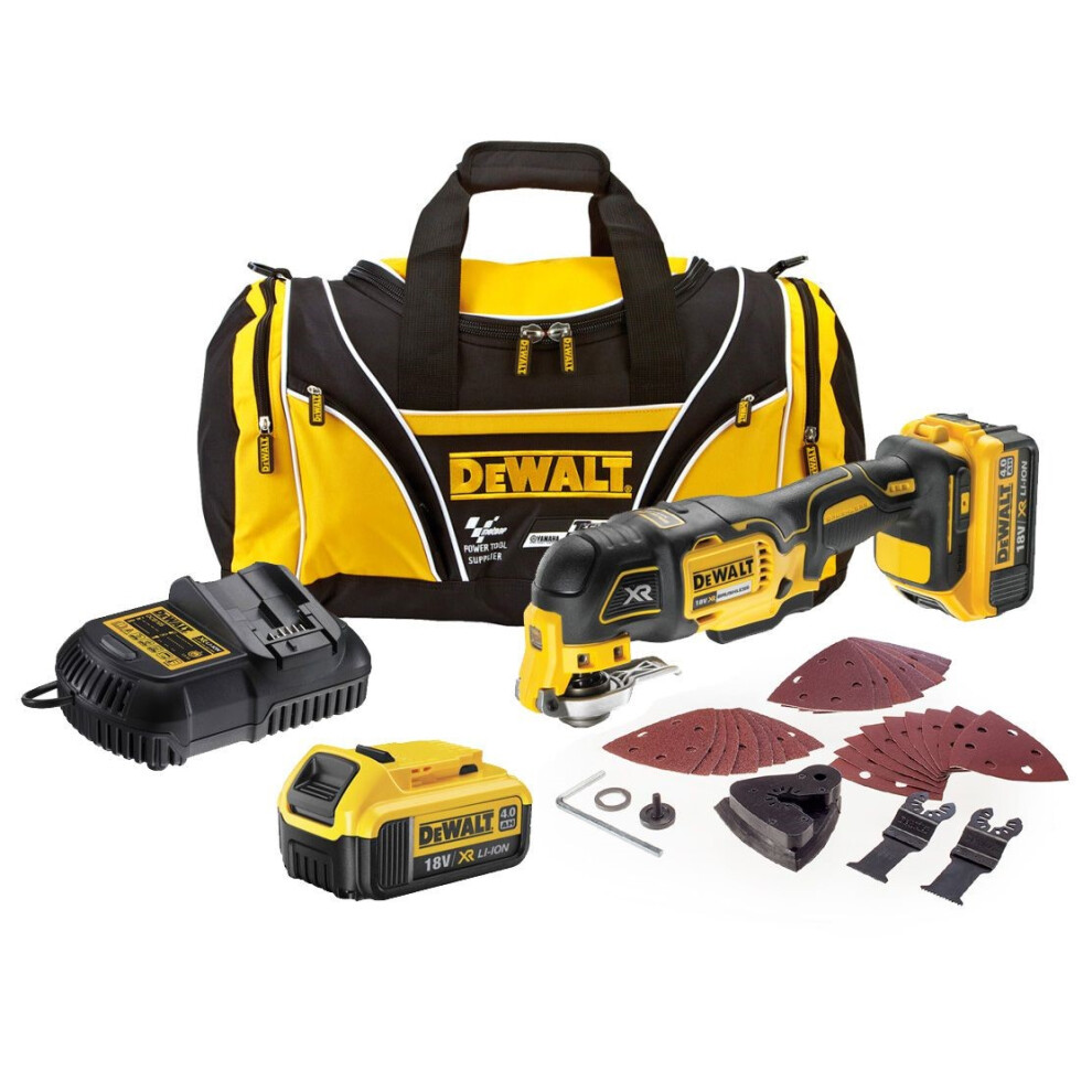 Dewalt DCS355M2 18v XR Cordless Brushless Oscillating MultiTool + 2 x 4.0Ah Batt