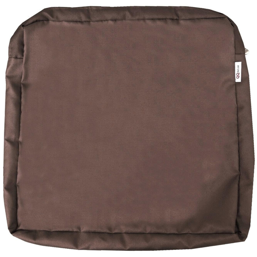 QQbed Lot de 4 housses de coussin lavables pour chaise de patio d'ext   rieur 50,8 x 45,7 x 10,2 cm (20 x 18 x 4 cm) - Housses de rechange uniqueme