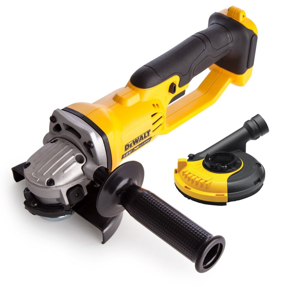 Dewalt DCG412N 18v XR Cordless 125mm Angle Grinder Bare + Dewalt Dust Guard
