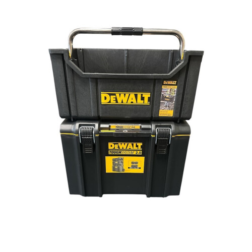 DeWalt Dewalt Toughsystem 2.0 DS280 Tote Tool Box + DS400 Stackable Organiser Toolbox