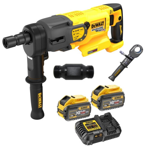 DeWalt Dewalt DCD150X2 54v XR Flexvolt Diamond Core Brushless 3 Speed Drill 2 x 9AH