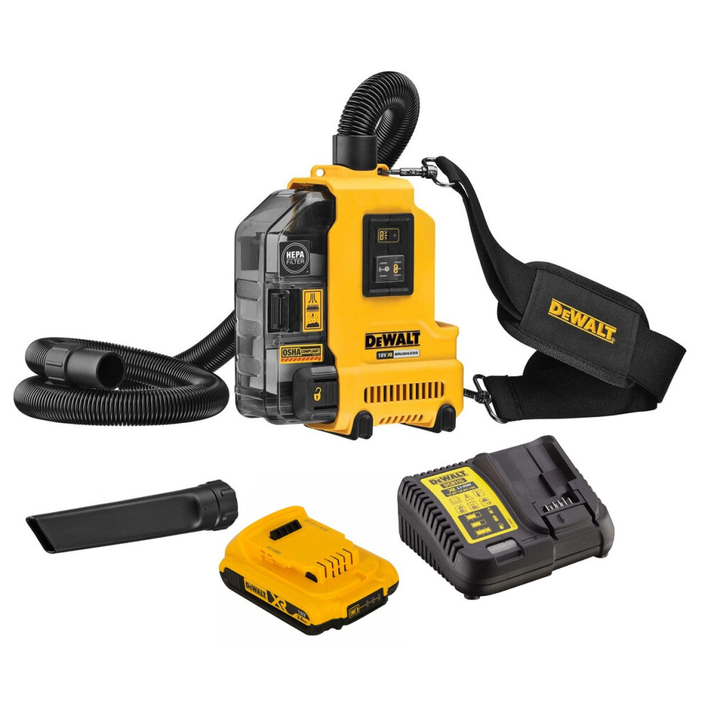 Dewalt DWH161 18V 54V XR Universal Dust Extractor Vacuum + Battery + Charger