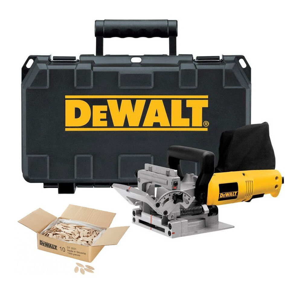 Dewalt DW682K Biscuit Jointer Kit Dowel Joint 600W 240V + Case + 1000 Biscuits