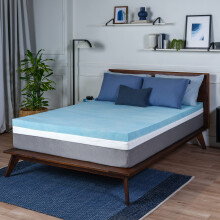 Sobrecolch   n de espuma viscoel   stica con gel Sure2Sleep tama   o king de 3 pulgadas, fabricado en EE. UU.