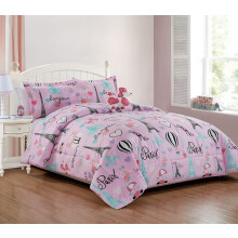 Sapphire Home 6-teiliges Pudel-Zwillings-Bettwsche-Set fr Mdchen, Bett in einer Tasche, Kinder-Bettdecken-Set mit Bettwsche, Kissenbezug, Pudel-K