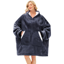 Manta con capucha Kipswiza, c lida y acogedora, con bolsillos grandes, ideal como regalo para mujeres, mam s, amigos, adolescentes y hombres (gri