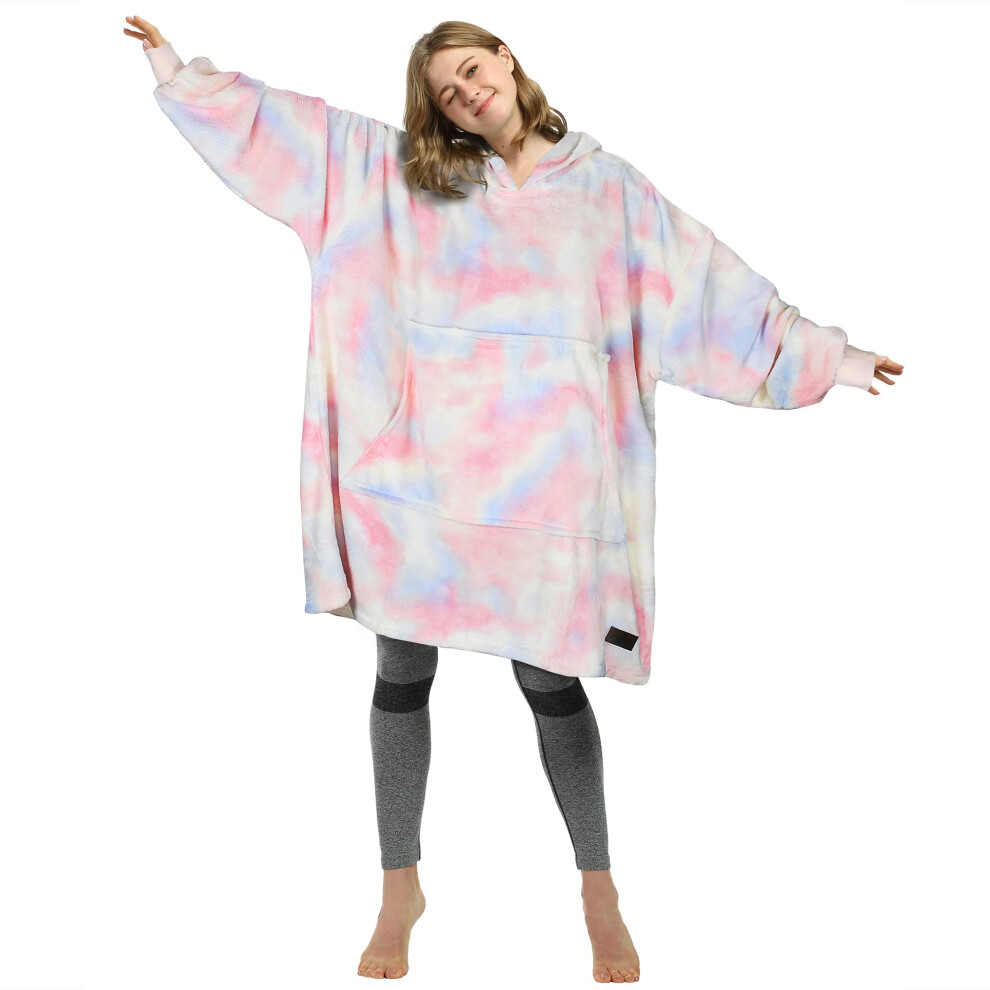 Felpa Con Cappuccio Oversize Catalonia Cotton Candy, Pullover In Pile Indossabile, Super Morbida, Calda E Confortevole Per Adulti, Uomini E Donne-image