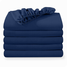 Bare Home 5-pakkaus istuvapohjaisia erittäin pehmeitä lakanoita Queen-kokoon - Premium 1800 UltraSoft -mikrokuitua - syvätasku (Queen-koko tumman