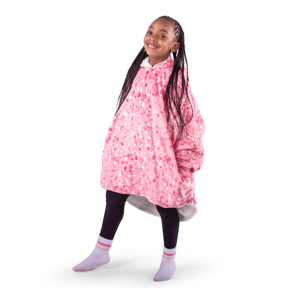 Tragbare Decke Aus Sherpa-Fleece Von Bare Home ? Ubergro?Er Tragbarer Kapuzenpullover ? Jugendgro?E ? Warm Und Gemutlich ? Weiche Decke ? Bequeme-image