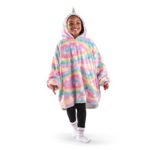 Tragbare Decke aus Sherpa-Fleece von Bare Home ? ubergro?er tragbarer Decken-Hoodie ? Jugendgro?e ? Warm und gemutlich ? Weiche Decke ? Bequemes