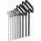 Eklind 33910 GRIP HEX T-key Allen Chave-Conjunto de 10pc Tamanhos SAE polegadas 3/32-3/8 9in S   rie 1