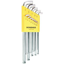 Bondhus 16737 13 PC Stubby Ball End End Hex Key L-Wrench Set w/Briteguard