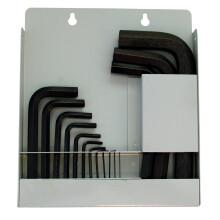 Eklind Tool 10515 Hex-L Key Allen Chavend-15pc Conjunto de tamanhos mmm mm 0,7-17 S   rie curta com caixa de metal