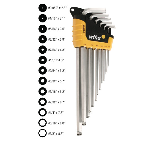 Wiha Wiha 66991 MagicRing Σετ Εξάγωνων Κλειδιών, Μακρύ Ιντσών, 13 Τεμάχια 1