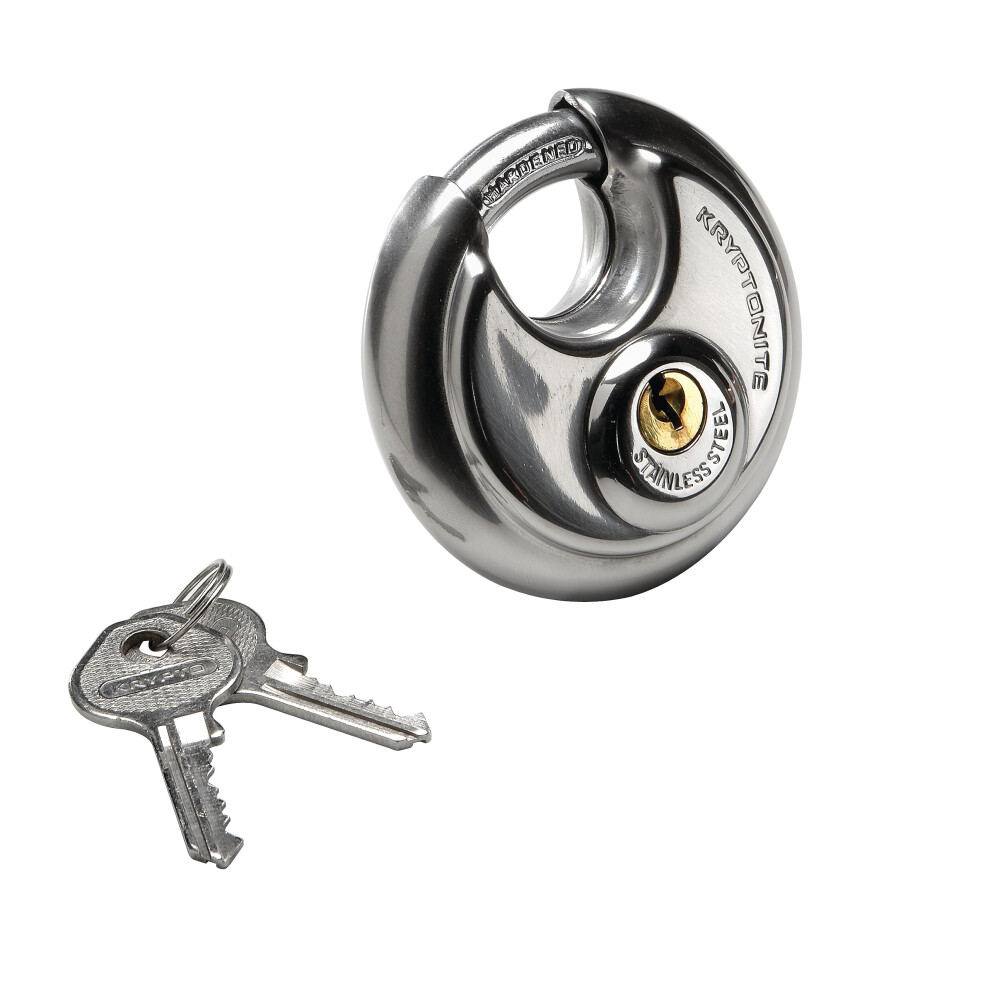 Kryptonite Vorhangeschloss Mit Schlussel, Edelstahl, Robustes Schloss Mit Schlusseln, Hochsicheres, Wasserdichtes Schlusselschloss Fur Den Aussenb-image