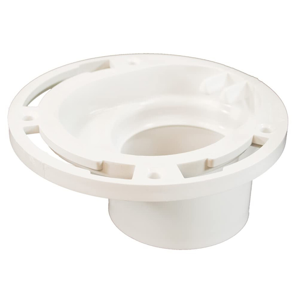 Jones Stephens C54342 3 X 4 Pvc 4 Way Overall Size Closet Flange - Pavan 717510543421
