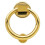 Baldwin 0195003 Ring-Türklopfer, lebenslange Garantie, Messing 1