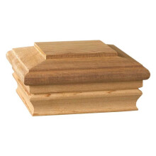 Remate para poste tratado a presi   n Newport Classic de 6 x 6 de Deckorators, para cercas, podredumbre
