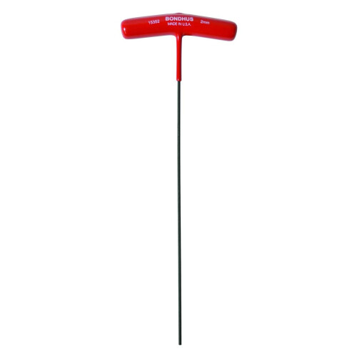 Bondhus 2.0mm Εξάγωνο Κλειδί T-Handle, 9-Inch Μήκος, Πολύχρωμο