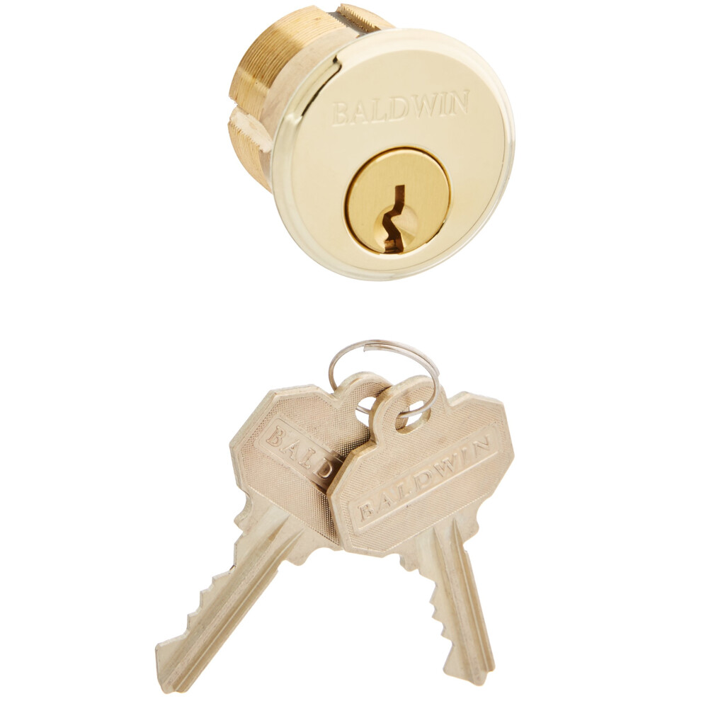 Cilindro De Cerradura De Embutir Baldwin 8322.003 De 1-1/8"" De Di Metro, De Lat N De Por Vida-image