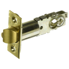 Baldwin 5210 Universal Backset Deadlocking Latchbolt For Keyed Entry Baldwin Loc Lifetime Polished Brass