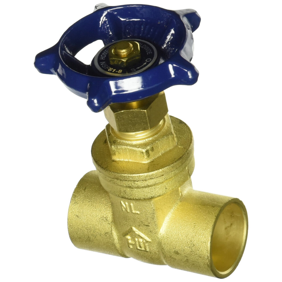 Homewerks 170-4-34-34 No-Lead Gate Valve 0.75-Inch Brass 820633982593