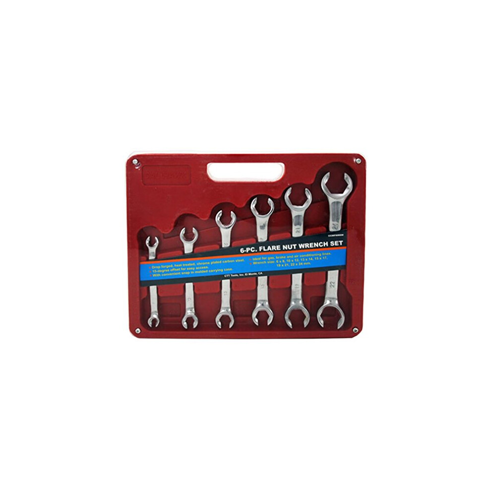 6-Pc. Flare Nut Wrench Set - Metric 091044258519