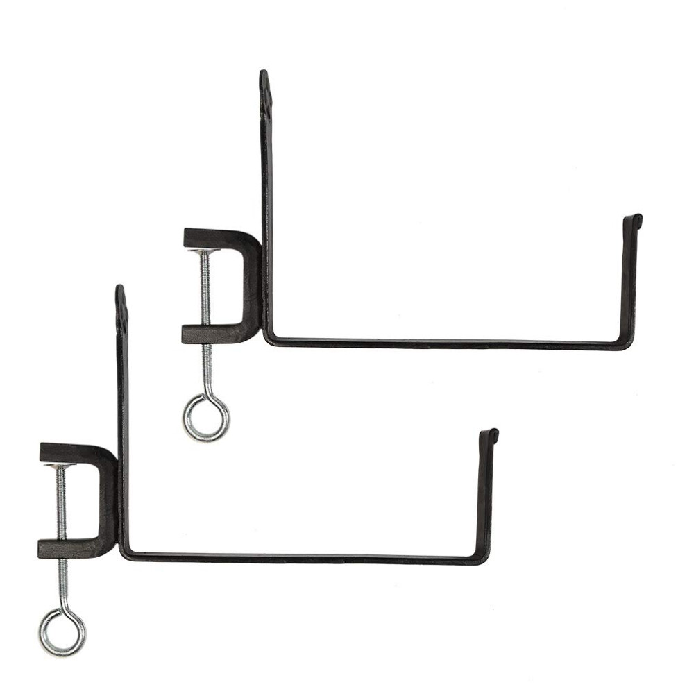 Achla Designs SFB-03C Pince de garde-corps 10 pouces Support de jardini   re de fen   tre