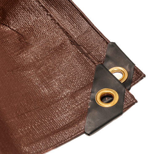 10 Πόδια x 10 Πόδια Υπερ Βαρέως Τύπου 8 Oz Καφέ Τάπ - 16 Mil Παχύ 2