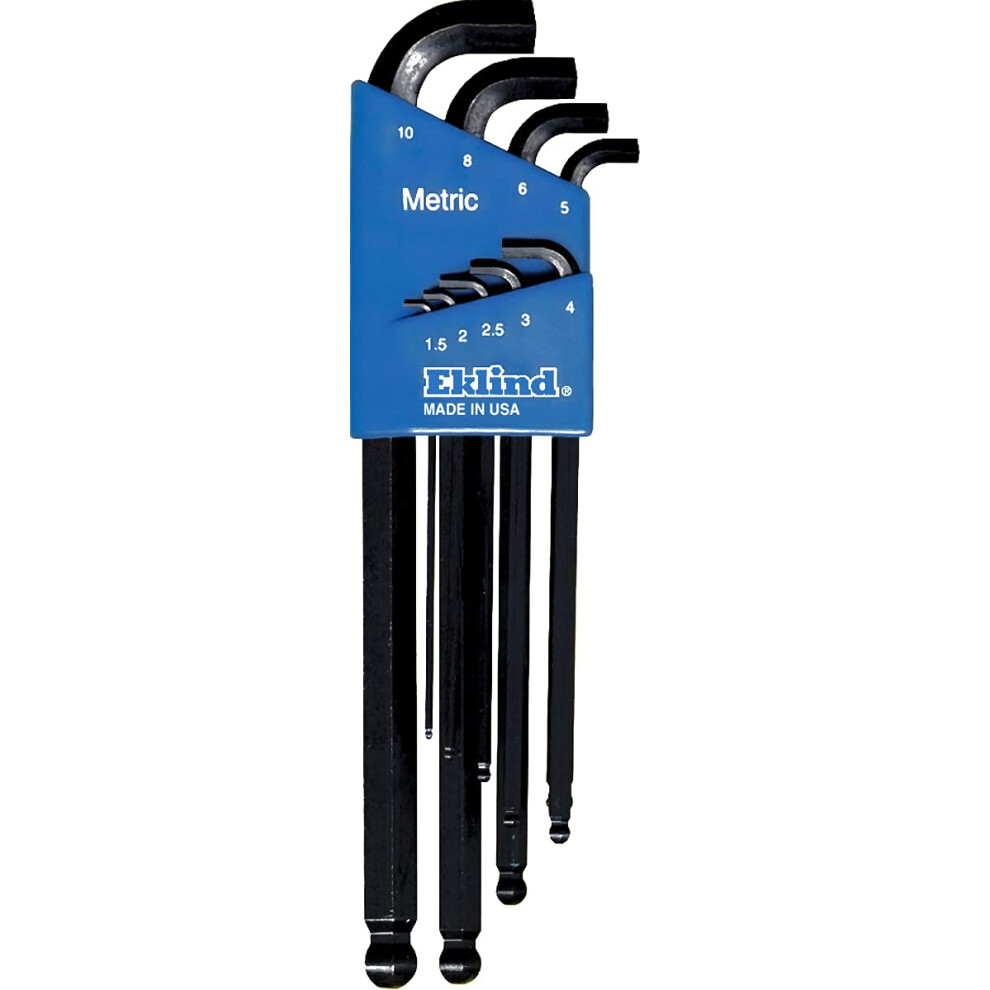 Photos - Other Hand Tools Eklind Tool 13509 Stubby-Ball-Hex-L Key allen wrench - 9pc set Metric MM sizes 1.5-10 Long series