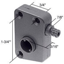 Right Hand RV Window Slant Sill Operator 1-3/4" Screw Holes