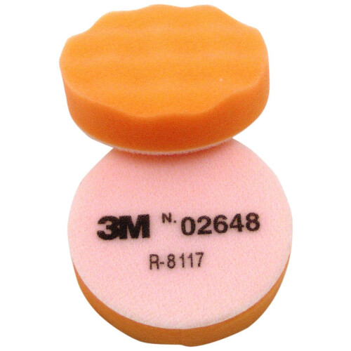 3M 3M Finesse-It 02648B Orange Foam Pad - Hook & Loop Attachment 3 1/4 in