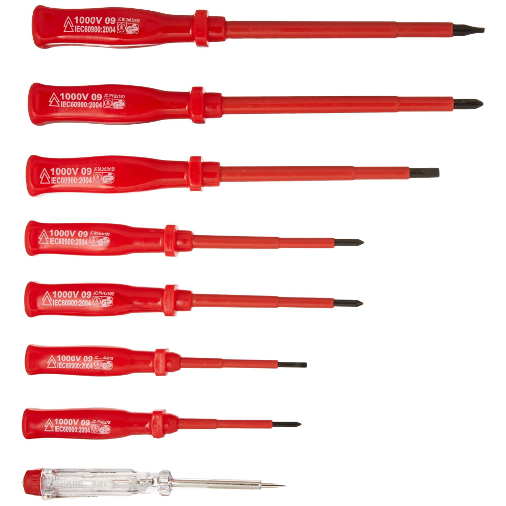 Cal Hawk Tools Csde08 Cal Hawk Tools Csde08 8 Pieces Electrician's Screwdriver Set 091044217189
