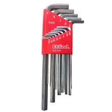 Eklind 11213 Chave Bright-Hex-L Allen Clearch-13pc Conjunto SAE Tamanhos de polegada .050-3/8 Long Series