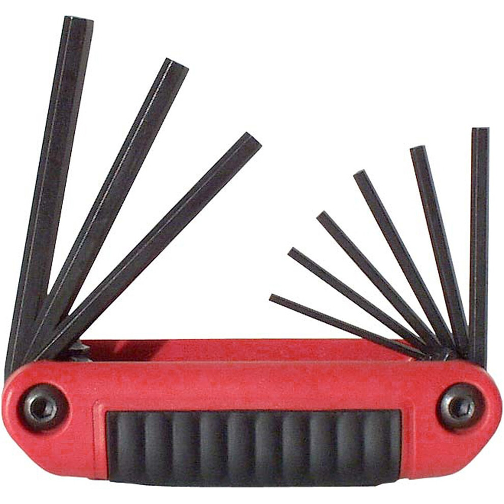 Eklind 25911 Ergo-Fold Fold-Up Hex Key Allen Wrench - 9Pc Set Sae Inch Sizes 5/64-1/4 037516259110