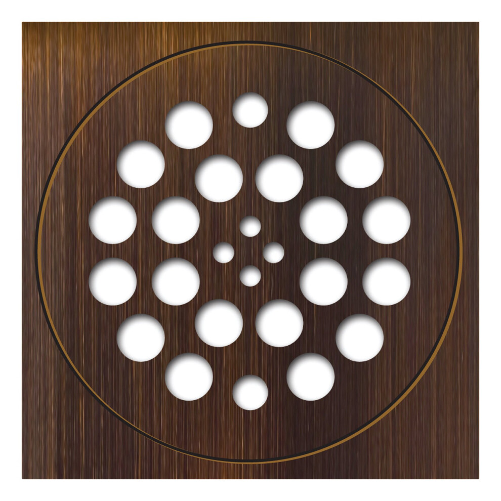 Tile Redi Usa Square Drain Plate Oil-Rubbed Bronze 5.75"""""" (Dp-Ob-Set) 813195012075