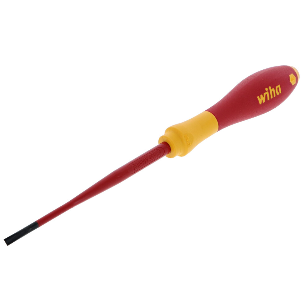 Wiha 32046 Insulated Slimline Slotted Screwdriver 35mm x 100mm-image-OPC-PFRRT7R-NEW