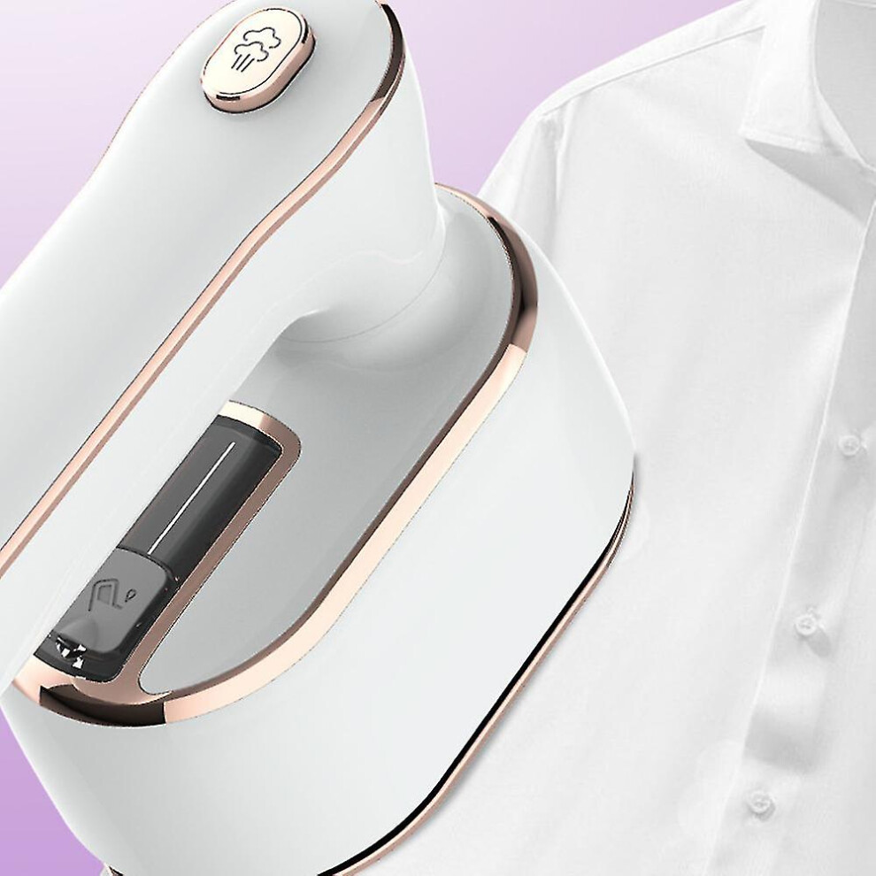(White, EU Plug) Mini Steam Iron, 1000w Foldable Handheld Steam Iron, Travel Steam Iron, Ceramic Nonstick Soleplate, 20s Fast Heat Up