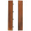 Bare Decor EZ EZ EFLOR Piesa de blocare a pardoselii de interblocare n lemn de tec solid (set de 2) 1