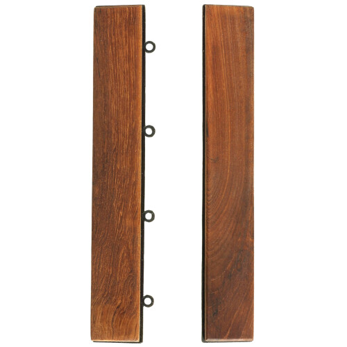 Bare Decor EZ EZ EFLOR Piesa de blocare a pardoselii de interblocare n lemn de tec solid (set de 2)